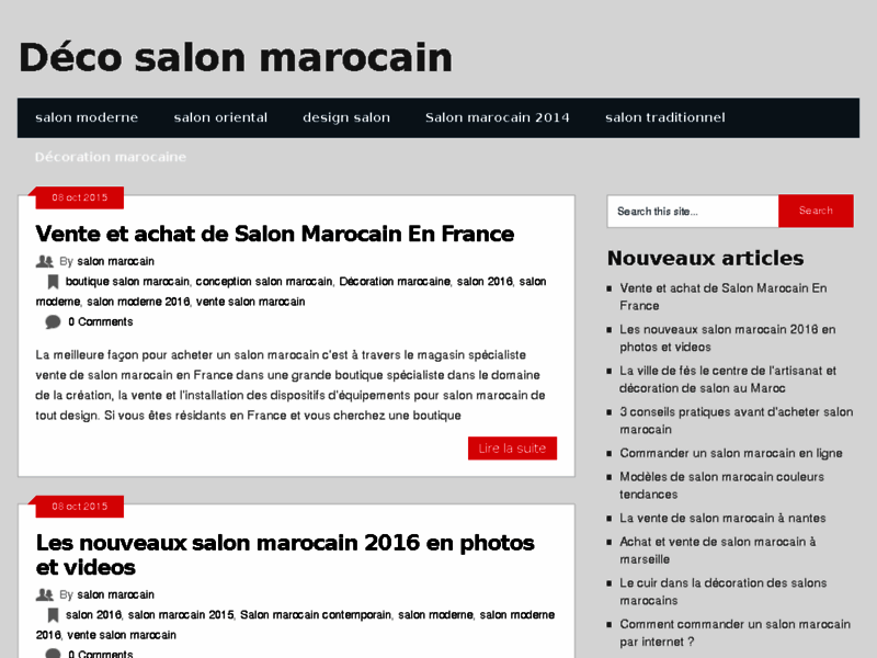 Salon marocain moderne