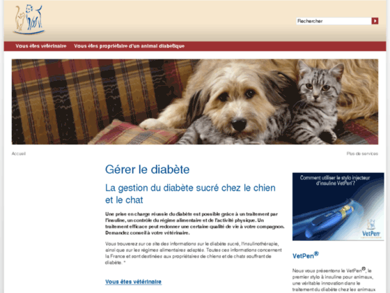 Photo image Diabete du chien et du chat par le laboratoire Intervet