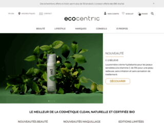 Boutique en ligne de cosmétiques bio et vêtements bio éthiques Ecocentric