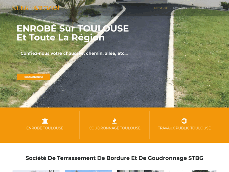 Screenshot du site : Enrobé Toulouse