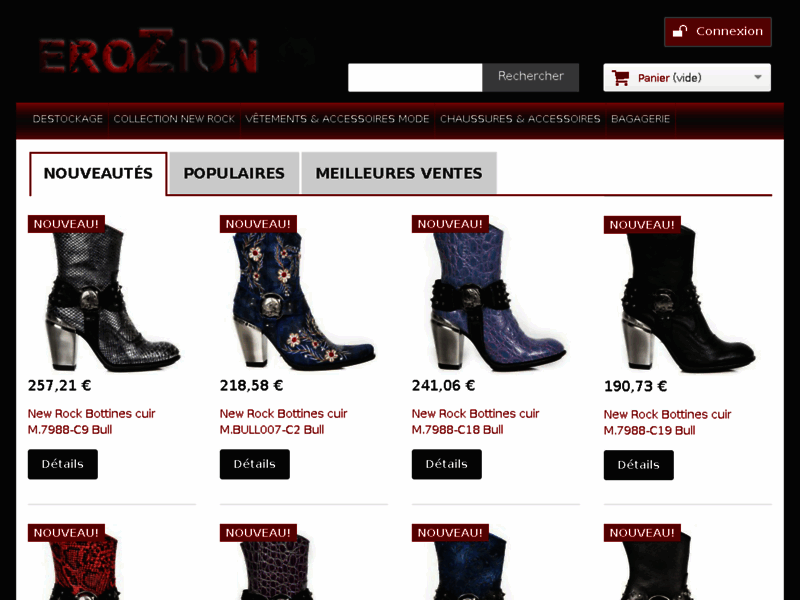 EROZION.COM Mode & Accessoires Undergroud Gothique Vintage Military Emo