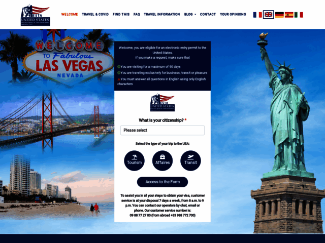 Demande ESTA pour les États-Unis, Demande Visa, rapide et simplifiée