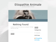 Etiopathie animale