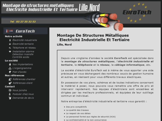 Détails : Euro Tech Electricite industrielle