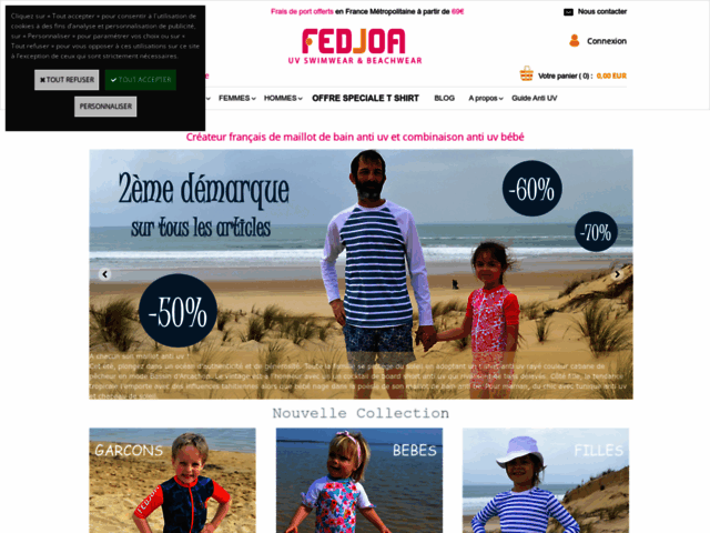 Fedjoa.com : un maillot de bain pour un bébé anti uv