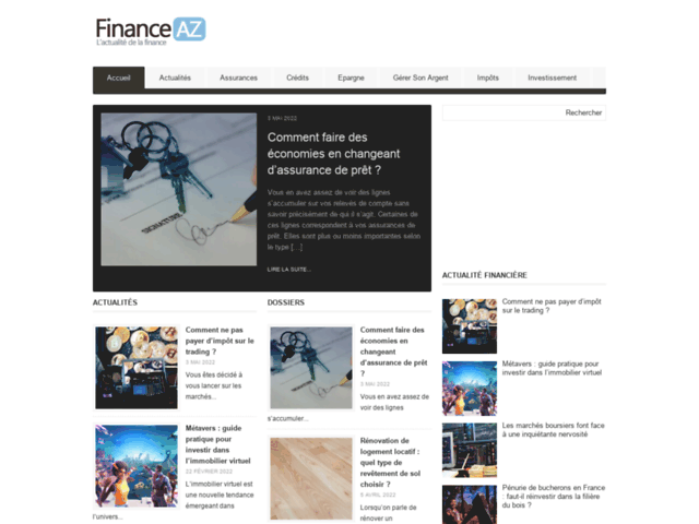 Finance AZ : l'actualité sur l'assurance et l'économie