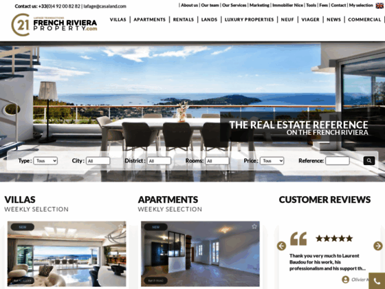 French Riviera Property, location et vente de luxe