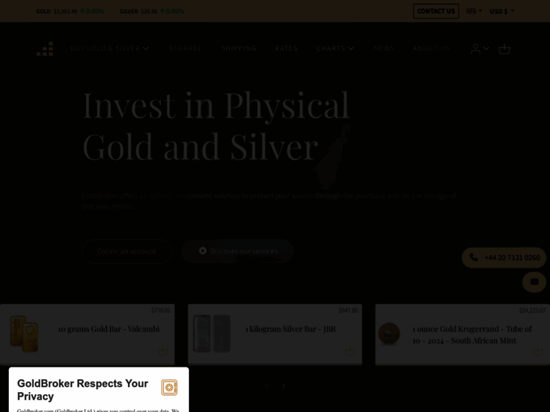 GoldBroker : Investir dans l'or et l'argent