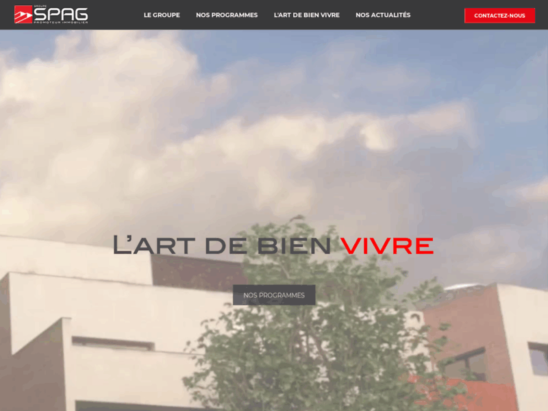 Screenshot du site : Promoteur immobilier à Montpellier et La Réunion