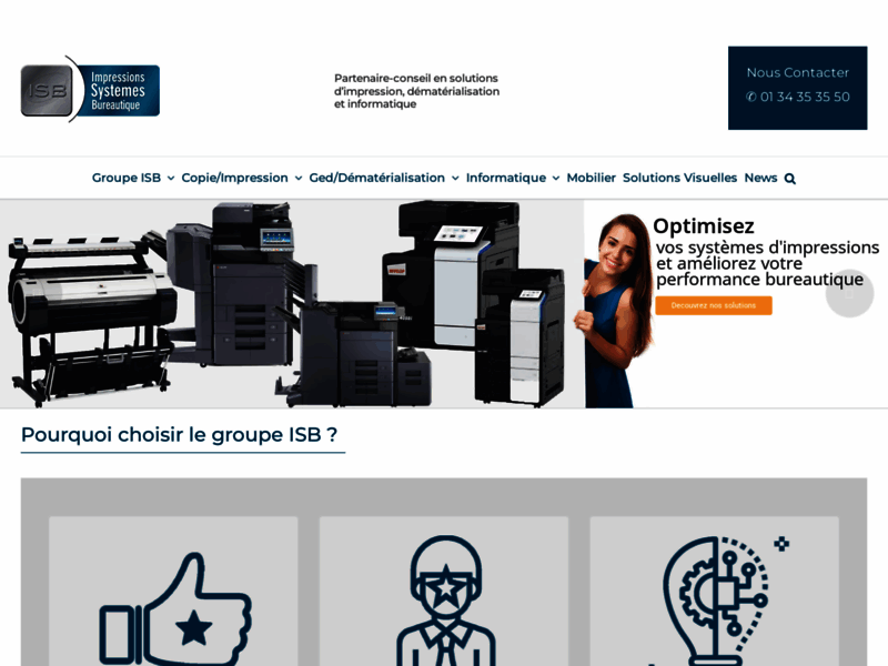 Screenshot du site : Maintenance informatique Paris - Infogérance Paris
