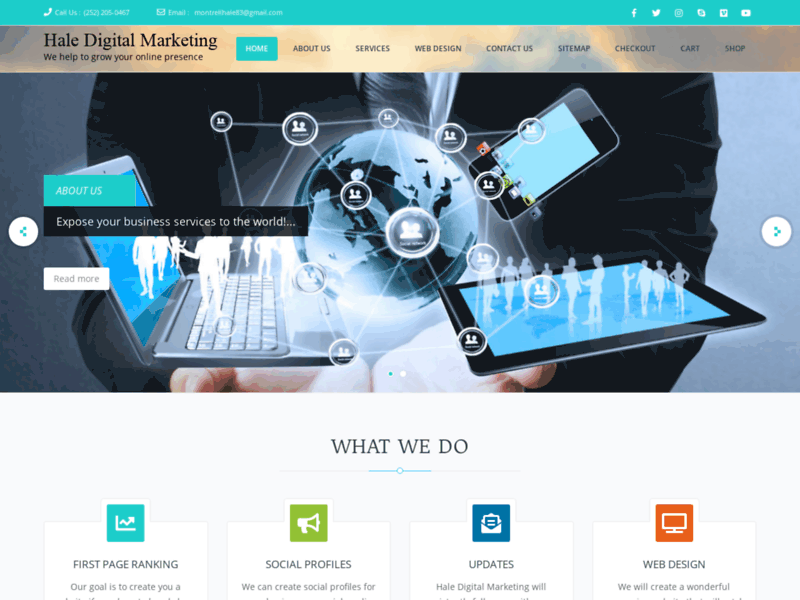 Site screenshot : Hale Digital Marketing