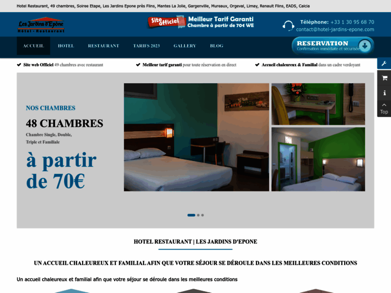 Hotel Les Jardins d Epone 78680 Epône Yvelines Le site officiel - Hotel Jardins d'Epône vous souhait
