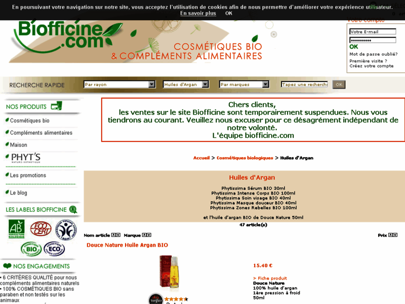 l'Huile d'Argan Cosmetique et Alimentaire bio du Maroc Achat En Ligne