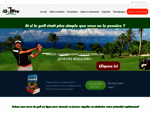 iGolfPro, cours de golf en ligne