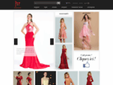 Achat en ligne : Robe habillée coloris rouge sur mesure pas cher