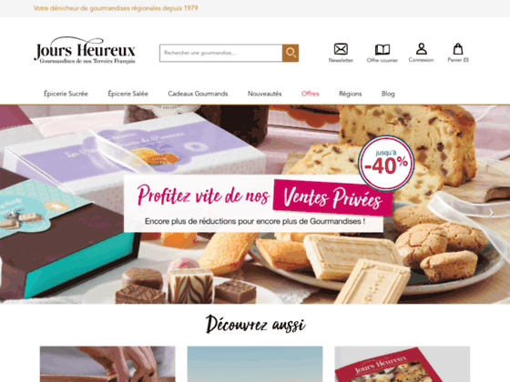 Jours Heureux : vente de chocolats en ligne