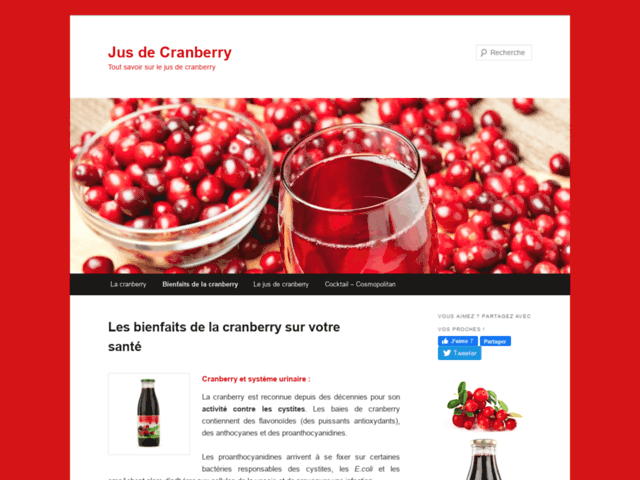 Pur jus de cranberry
