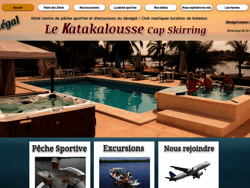 Centre de pêche excursions Sénégal Hotel KATAKALOUSSE Cap Skirring