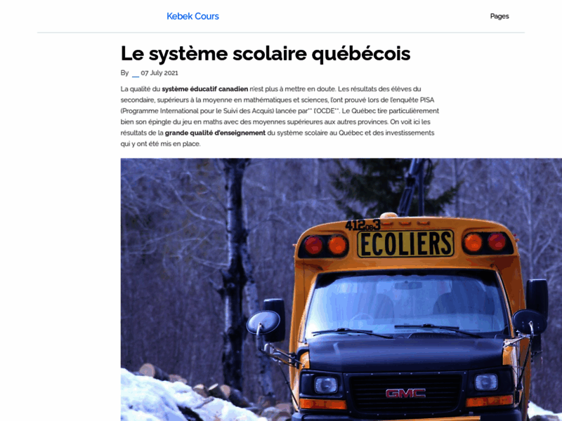 Centres formation, Annuaire des écoles et des études Québec - Kebek-cours.com