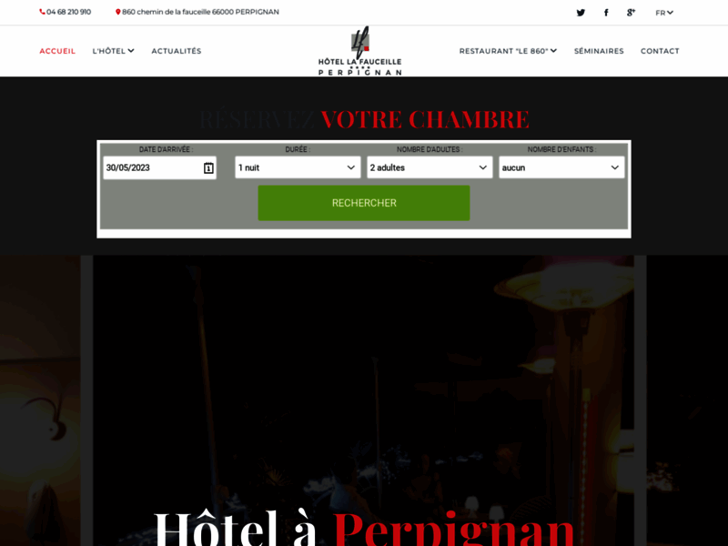 Hotel Perpignan La Fauceille **** HÃ´tel Pyrenees Orientales - Hotels Cabestany - 66