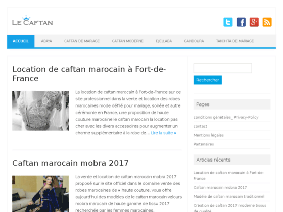 vente caftan marocain en ligne