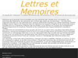 Biographies. : Lettres et Mémoires 