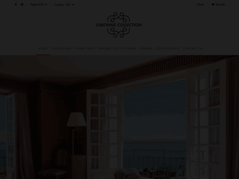 Screenshot du site : Lisbonne collection : location appartement Portuga