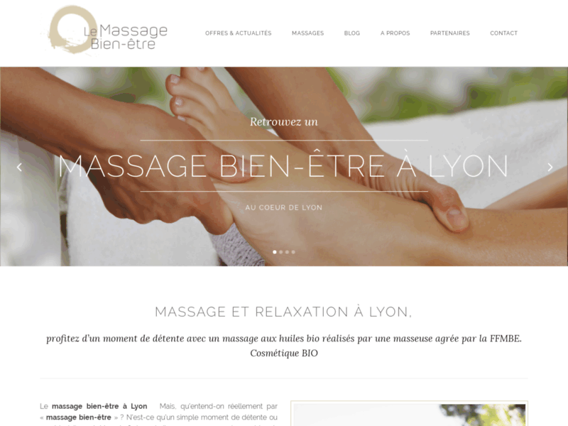Massage relaxation à Lyon, Marjorie Finiels