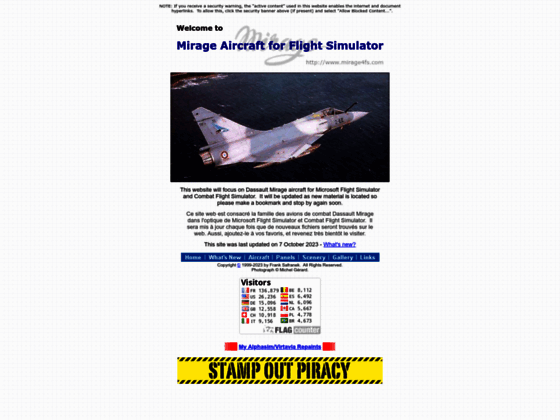 Photo image Mirage Aircraft for Flight Simulator