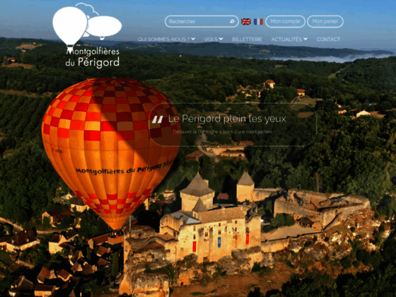 Photo image Montgolfière du Périgord.Vols touristiques en ballon. Survol du Périgord,Dordog