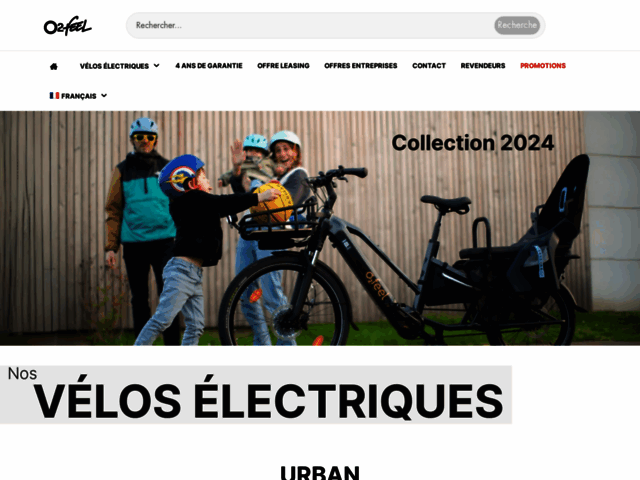 O2feel.com : concepteur de bicyclette à assistance électriques