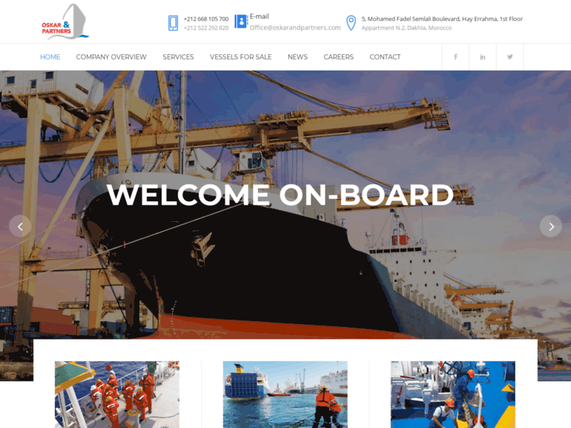 Site screenshot : Maritime training companies in morocco