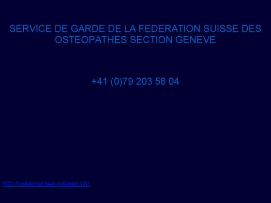 Photo image Association Suisses des Osteopathes