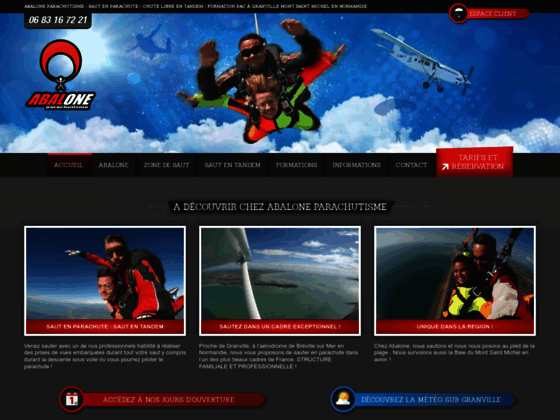 Photo image Saut en parachute - Parachutisme : chute libre et saut en parachute