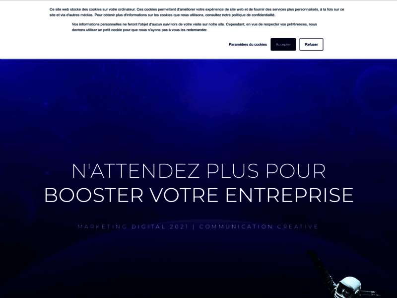 Screenshot du site : Patricia Escobar Graphiste & Webdesigner - Liège