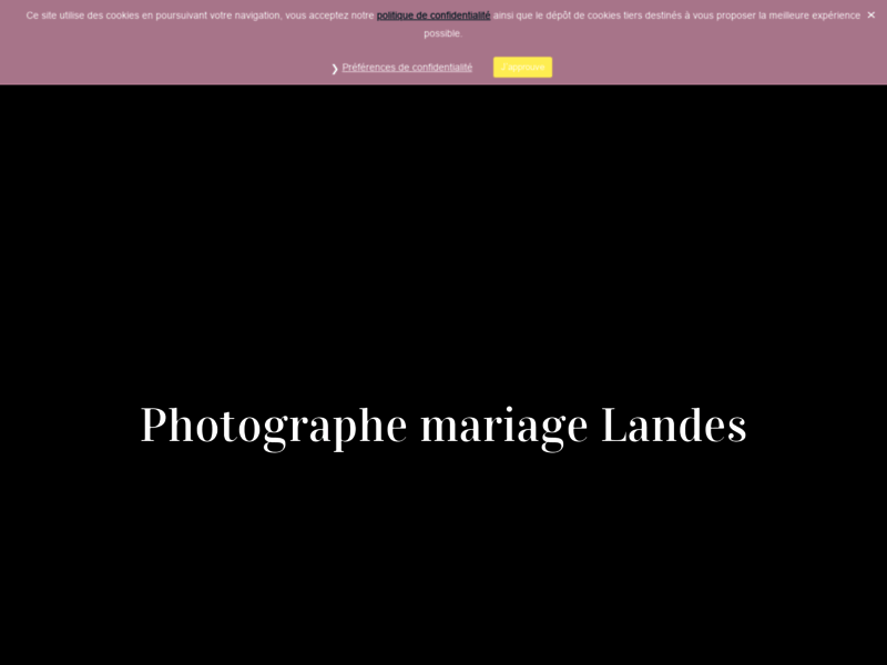 Photographe mariage Landes 