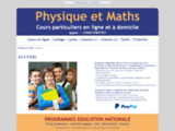Physique et Maths - Cours particuliers a domicile - Soutien scolaire et Cours pa