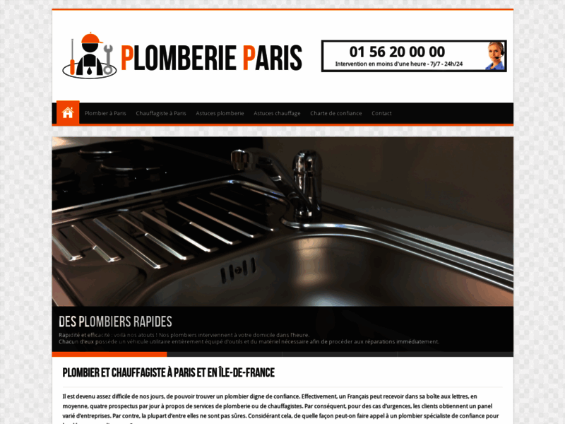PlomberieParis.fr : plombier pas cher à Paris