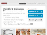 Plombier Champigny 94 à 30€ service 24/24