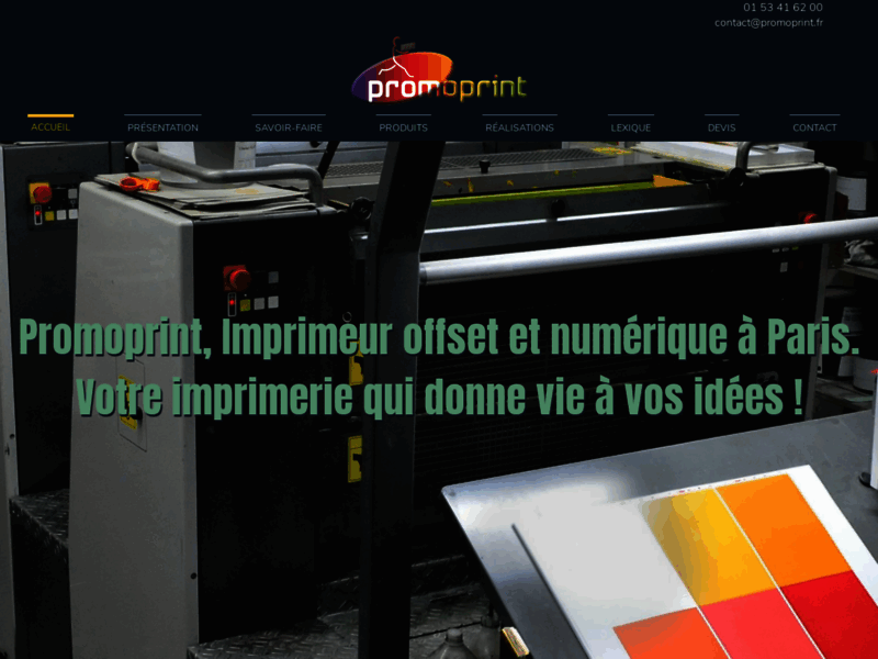 Promoprint, imprimerie à paris