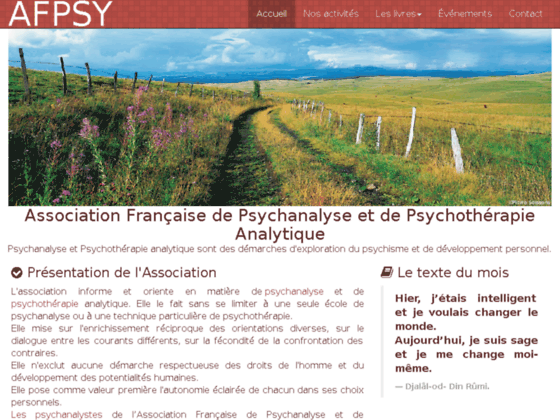 Photo image Association francaise de psychanalyse et de psychotherapie analytique