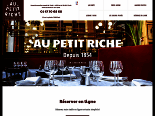 Au Petit Riche, restauration traditionnelle à Paris 9