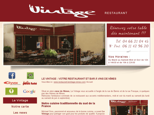 Le Vintage, votre restaurant et bar à vin à Nîmes