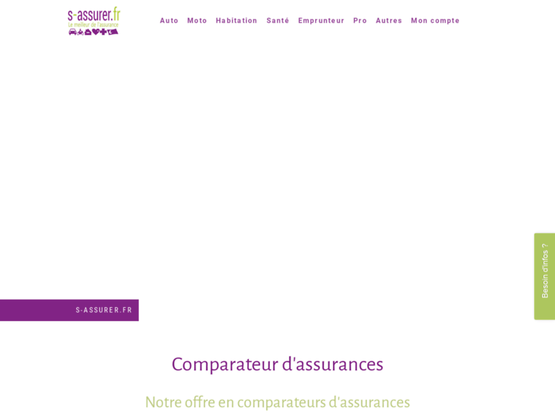 Screenshot du site : comparateur d'assurance n°1 en France