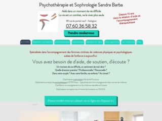 Psychothérapie et sophrologie Sandra Barba