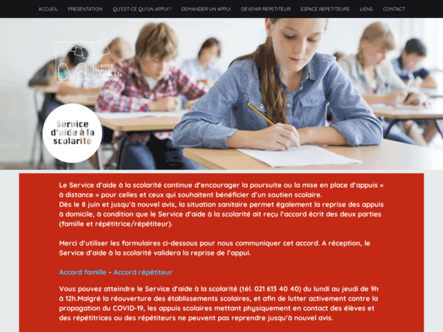 Appuis scolaires du CVAJ (Suisse)