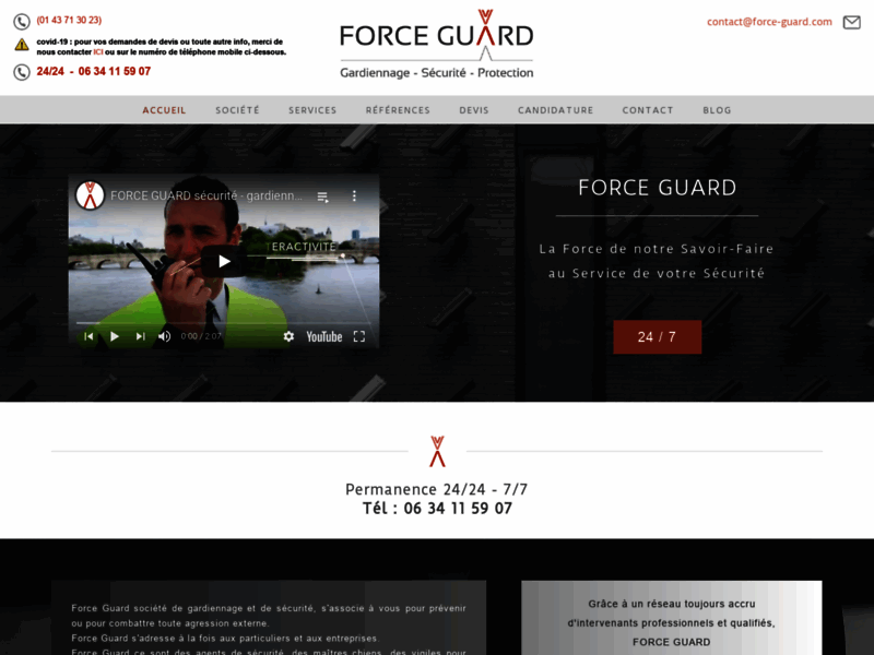 Pour votre sécurité à Paris : Force Guard