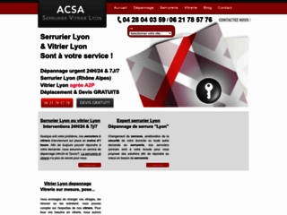 Le blog de Lyon sur la serrurerie et la vitrerie : ACSA