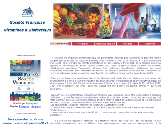 Photo image Societe Francophone Vitamines et Biofacteurs (SFVB)