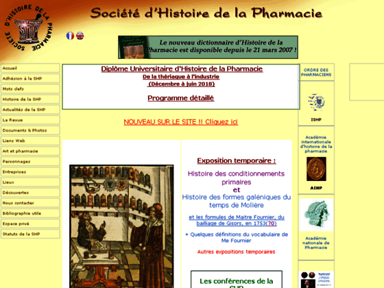 Photo image Societe d'histoire de la pharmacie
